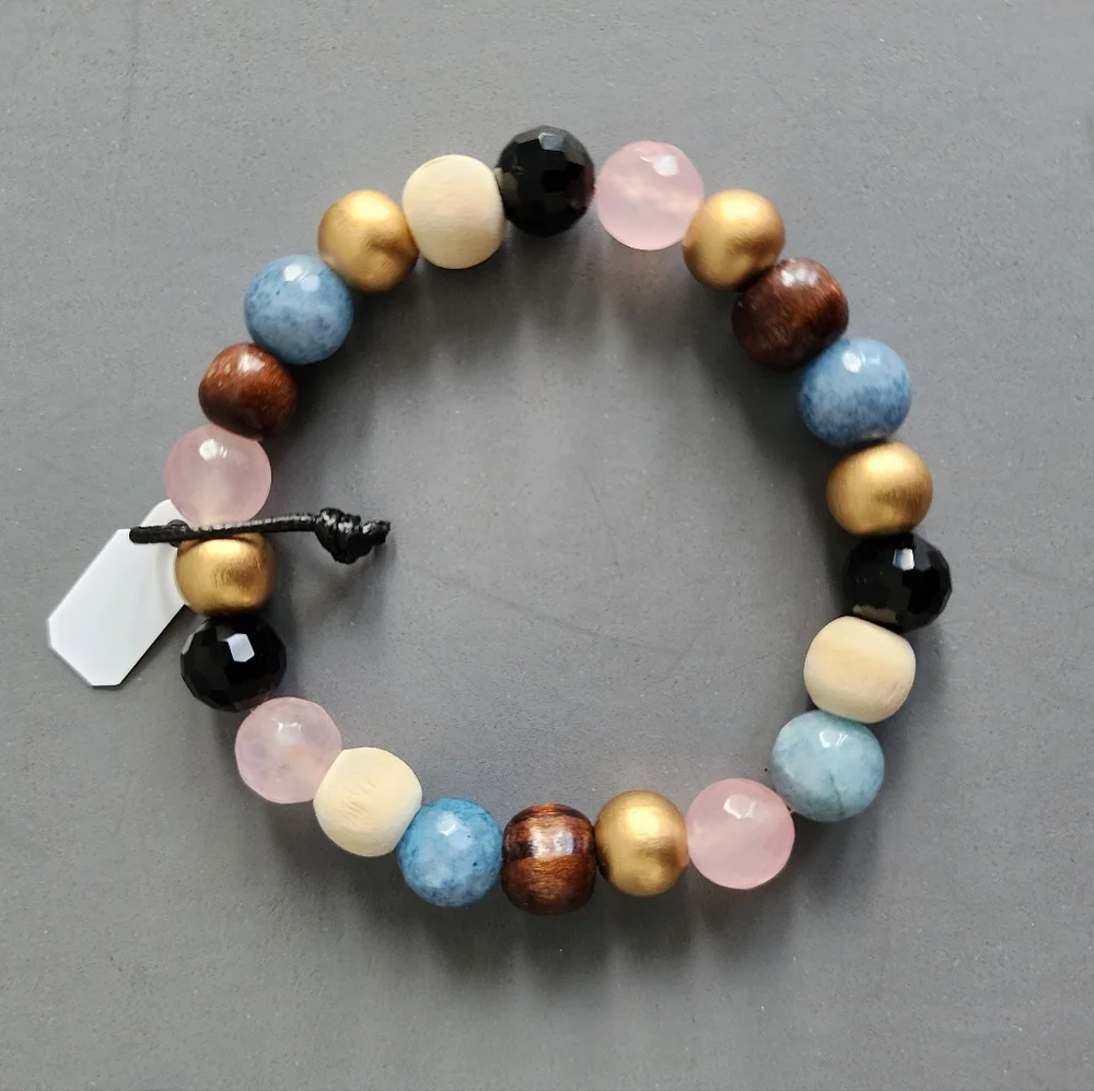 10MM Stretch Beaded Bracelet - Picture 4 of 7